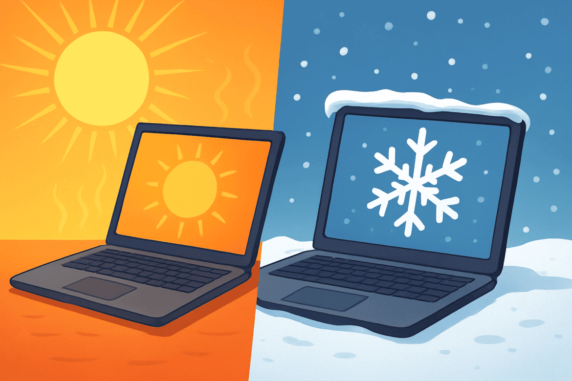 How to Use Your Laptop Safely in Extreme Heat or Cold